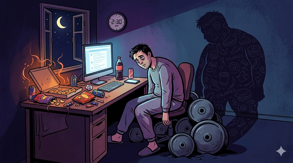 Staying up late is increasing your weight