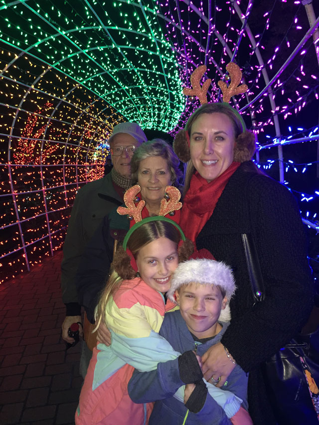 Family photo with Grandpa and Grandma.