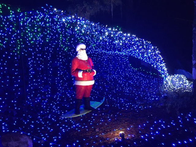 Surfing Santa