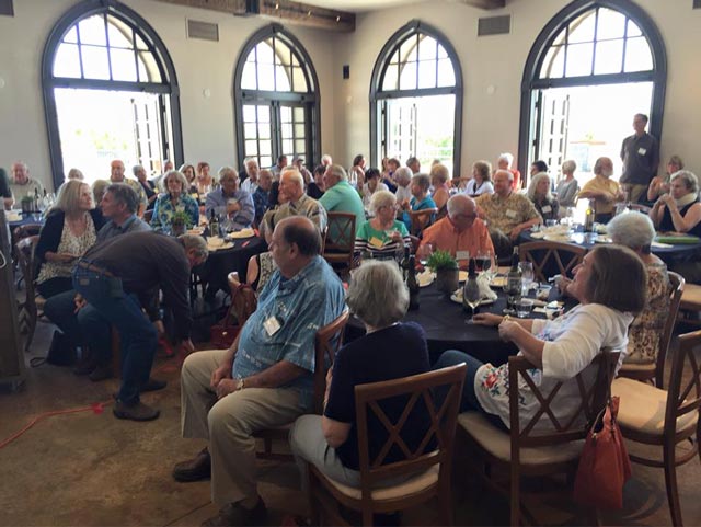 There was a packed house at the North County Newcomers Club.